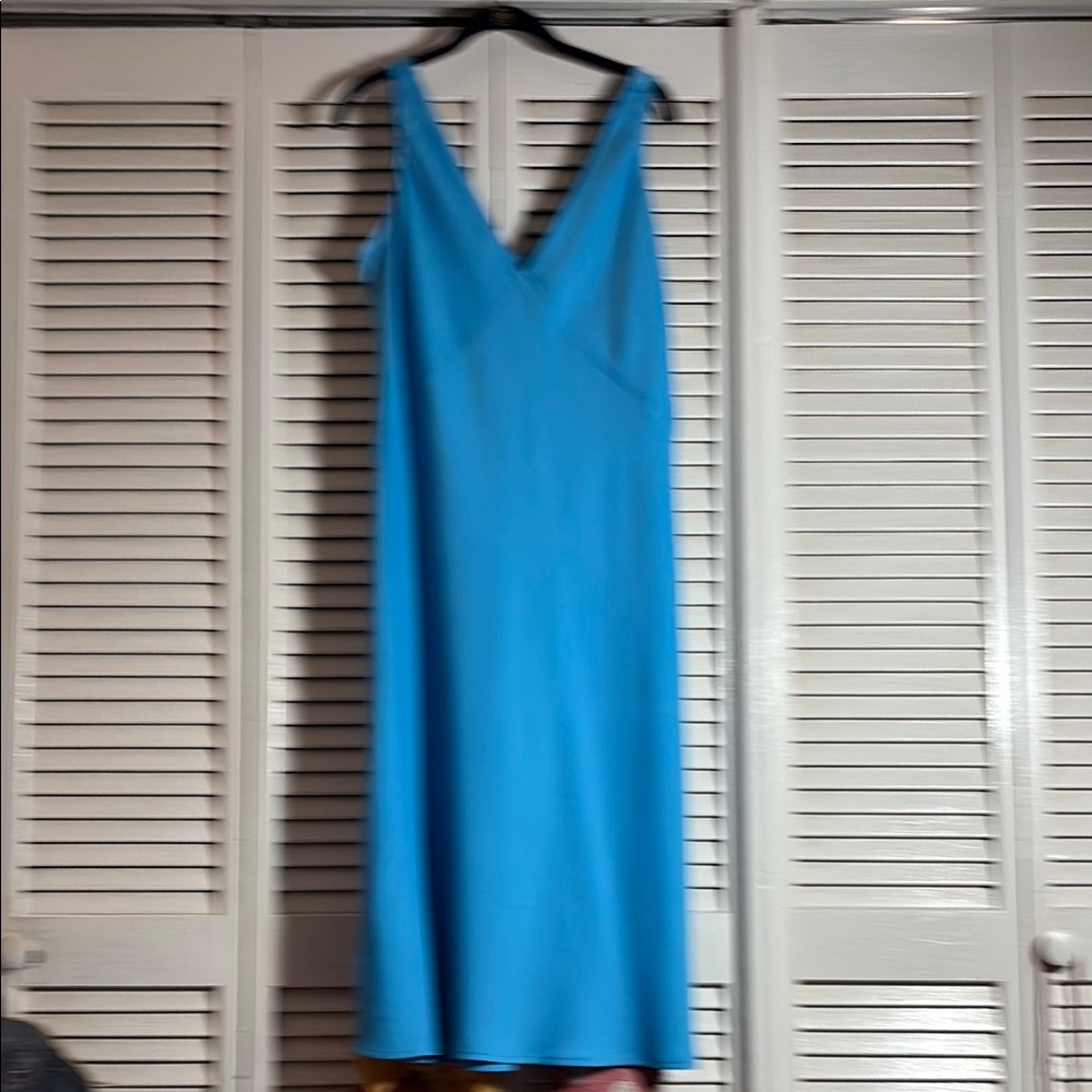 NWT Elegant Blue Slip Sleeveless Dress
